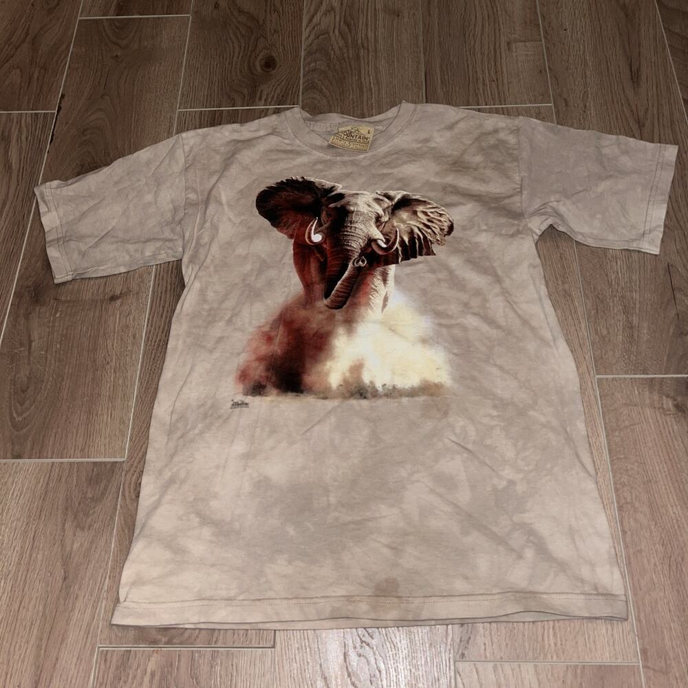 The Mountain Elephant Childs Large 2002 Brian Jarvi USA Dyed Cotton Safari